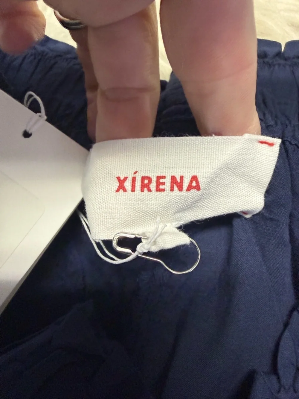 Xirena Jake Pants Small Navy Cotton Poplin Straight Leg NWT